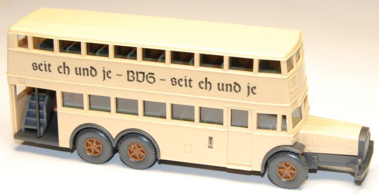 54162 Wiking 873/2 Berliner Doppeldecker Bus Persil 1982 